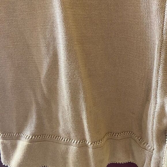 Light Brown Short Sleeve Top - Size 7 Juniors - Picture 4 of 13